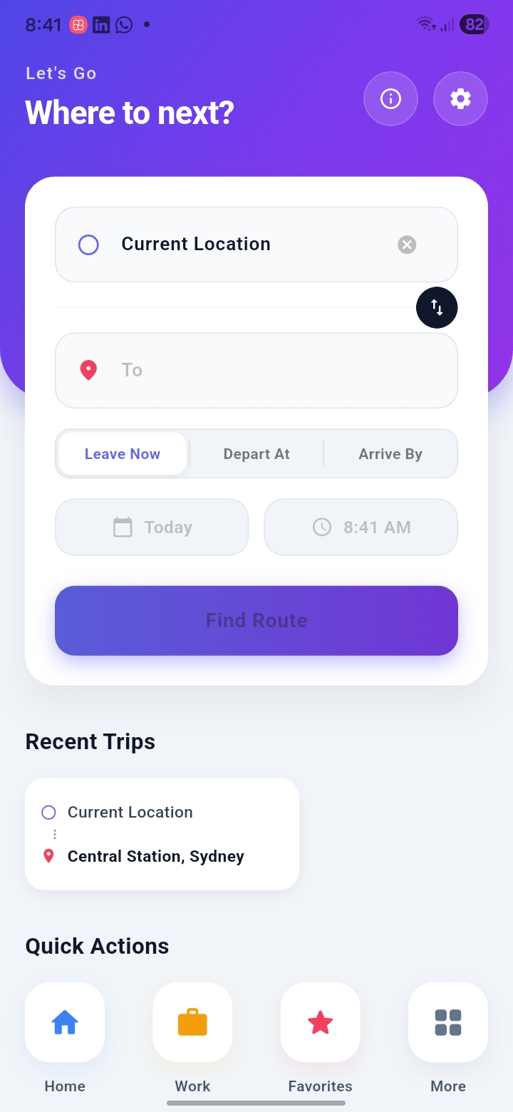 Sydly App Interface